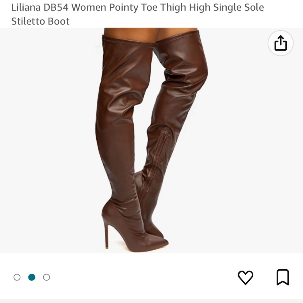 Liliana Chocolate Thigh High Boot